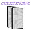 HOMFILBIT 2 Pack Replacement Filters Fit for COLZER KJ800, 3-In-1 Composite Filters (Pre-filter, Activated Carbon, True HEPA) view 3