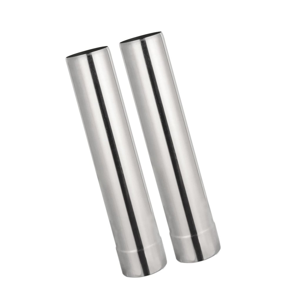 SoloWilder Wood Stove Pipe 2.36inch Thickened Straight Chimney Flue for Camping Stove Exhaust Lengthen 32cm/12.6inch