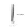 SoloWilder Wood Stove Pipe 2.36inch Thickened Straight Chimney Flue for Camping Stove Exhaust Lengthen 32cm/12.6inch view 3