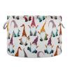 Bolaz Large Storage Basket Christmas Gnomes Cute Toy Storage Box Organizer Bins with Handles Laundry Hamper Basket for Home Decor view 1