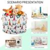 Bolaz Large Storage Basket Christmas Gnomes Cute Toy Storage Box Organizer Bins with Handles Laundry Hamper Basket for Home Decor view 4