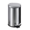 SunnyPoint 4.5 Liter(1.2 Gallon) Small Round Trash Can with Plastic Inner Bucket; Bathroom, Office, Kitchen and Bedroom Step On and Slow Close (S.N) view 1
