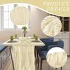 12 Pack Cheesecloth Table Runner, Runner Gauze Boho Wedding Decor Romantic Table Runner for Wedding Birthday Party(35" x 118") (Beige) view 3