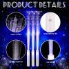 200 Pieces Fiber Optic Wand Bulk 13.8 Inch White Glow Stick Wedding Fiber Optic Stick with 3 Light Modes LED Light up Wand Flashing for Bridal Shower Glow in The Dark Party Favors view 3