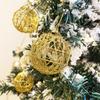 16 Golden Christmas Balls - 2.36" Gold Glitter Tree Ornament Set (16 pcs) view 2