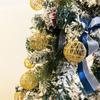 16 Golden Christmas Balls - 2.36" Gold Glitter Tree Ornament Set (16 pcs) view 4