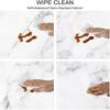 GBYAGCS Marble Elastic Edge Fitted Tablecloth, Marble Texture, Suitable for Camping Party and Picnic, Fit for 24"x 48" Rectangle Table view 3