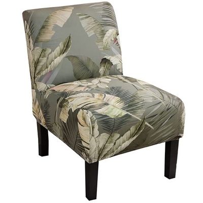 Armless Accent Chair Covers Slipcover Stretch Spandex Slipper Chair Slipcover Pattern Furniture Protector, Chair Cover Without Arms Removable Washable for Living Room Hotel ( Color : N , Size : 1pc )