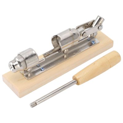 Manual Nutcracker Tool with Wood Base Handle, Heavy Duty Desktop Pecan Crackers Walnut Cracker Walnut Plier Opener Tool for Nuts