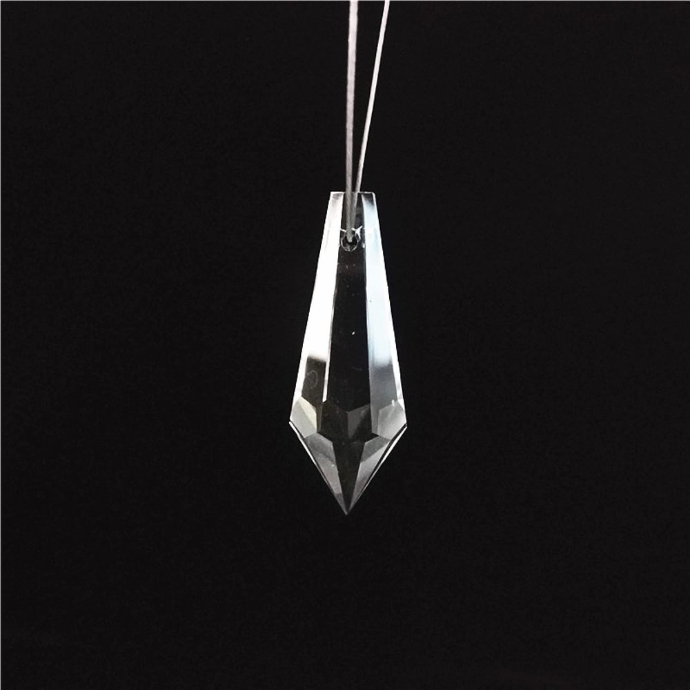 38mm Clear 80units Crystal Lighting Prism Icicle U Drop Ornament Glass Chandeliers Parts