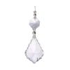 10pcs 50mm Crystal Chandelier Parts Maple Leaf Prism Suncatchers for Wedding Window Curtain Decoration view 1