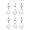 10pcs 50mm Crystal Chandelier Parts Maple Leaf Prism Suncatchers for Wedding Window Curtain Decoration view 2