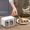 ACGrade Wall-Mounted Spice Box, 3-Tier ABS+PP+PS Spice Rack, 7.2/10.15 inch Long, White, Space Saving, 300ml Capacity Each, Kitchen view 3