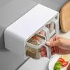 ACGrade Spice Box, Wall Mounted, Silicone Material, 7.2" Long, 3 Compartments, with Small Spoons view 3