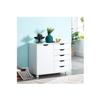 Naomi Home Drawer Storage Cabinet White/5 Drawer with Shelf  view 1