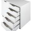 Naomi Home Drawer Storage Cabinet White/5 Drawer with Shelf  view 2