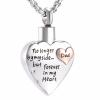SHEIL Engraved Dad No Longer by My Side But Forever in My Heart Stainless Steel Cremation Neckklace Urns for Ashes,2 view 1