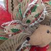 Raz Skating Reindeer Handmade Limited Edition Deco Mesh Winter Holiday Wreath view 3