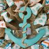 Nautical Wreath, Luxury Handmade  Anchors Away Front Door Decor, 24 or 28 Inch view 2