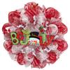 Be Jolly Snowman Holiday Deco Mesh Wreath. Available in 24 inch and 28 inch diameters view 1