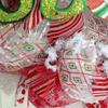 Be Jolly Snowman Holiday Deco Mesh Wreath. Available in 24 inch and 28 inch diameters view 3