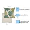 Liora Manne Lush Decor Visions IV Indoor/Outdoor Handmade Pillow - Transitional Botanical Nature Colorful (Leaf Toss Forest Cloud) (12" x 20") view 3