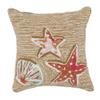 Liora Manne Frontporch 4565/12 Beachcomber Sand Pillow, 18" x 18" view 2