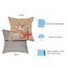 Liora Manne Frontporch 4565/12 Beachcomber Sand Pillow, 18" x 18" view 3