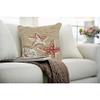Liora Manne Frontporch 4565/12 Beachcomber Sand Pillow, 18" x 18" view 4