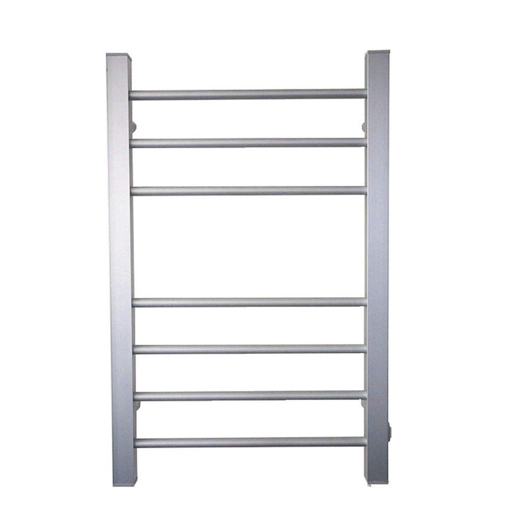 MSUDGH Electric Towel Warmer, Wall-Mounted Aluminum Alloy Heated Towel Racks, Home Bathroom 7 Bar Hot Towel Drying Rail With1.4M Power Cable
