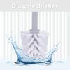 Superio Ribbed Collection - Decorative Plastic Toilet Bowl Brush and Holder Set, Taupe (1 Pack) Cleaner Scrubber for Bathroom view 4