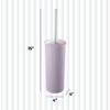 Superio Decorative Plastic Toilet Bowl Brush and Holder Set, Cleaner Scrubber for Bathroom (2, Lilac) view 2