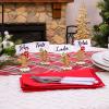 National Tree Company First Traditions Four Piece Gingerbread Cookie Card Holders, Brown, 3 in view 2