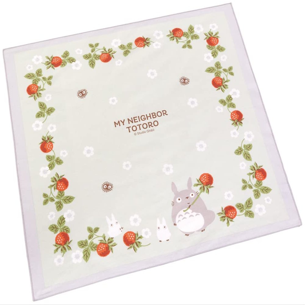 Skater KB56 Lunch Cloth, Large, 20.5 x 20.5 inches (52 x 52 cm), Wooden Strawberries, Made in Japan