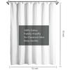 LLSCL White Fabric Shower Curtain Liner with Bottom Counterweight, Waterproof Hotel Quality, 72 x 72 Machine Washable view 3