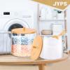JYPS Large Capacity Laundry Pods Container with Bamboo Lid, Clear Acrylic Powder Detergent Containers for Pods, Scent Boosters & Powder, Laundry Room Organization decor, Airtight Storage Jars view 3