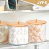 JYPS Large Capacity Laundry Pods Container with Bamboo Lid, Clear Acrylic Powder Detergent Containers for Pods, Scent Boosters & Powder, Laundry Room Organization decor, Airtight Storage Jars view 4