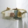 Segistan Corner Shower Caddy Organizer, SUS304 Stainless Steel Heavy Duty Rust-Proof Shelf Organizer, Wall Mounted Storage Rack for Bathroom Kitchen, Brushed Gold view 1