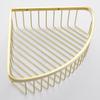 Segistan Corner Shower Caddy Organizer, SUS304 Stainless Steel Heavy Duty Rust-Proof Shelf Organizer, Wall Mounted Storage Rack for Bathroom Kitchen, Brushed Gold view 3