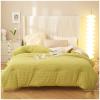 ZTGL Winter Duvet, Thicken Plush Comforter Core Lamb Quilt Winter Soft Blanket Super Warm Bed Quilt Bedding for Home Bedroom Queen Quilt, Comfortable Reversible,Yellow,220x240cm(4.4kg) view 2