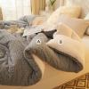 ZTGL Winter Duvet, Thicken Plush Comforter Core Lamb Quilt Winter Soft Blanket Super Warm Bed Quilt Bedding for Home Bedroom Queen Quilt, Comfortable Reversible,Yellow,220x240cm(4.4kg) view 3