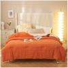 ZTGL Luxury Winter Quilt, Super Warm Lamb Quilt Winter Blanket, Comfortable Reversible Velvet Quilt Thickened Warm Autumn Spring Plush Comforter Core, Twin/Twin XL Size,Orange,200x230cm(4kg) view 1