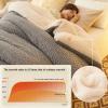 ZTGL Luxury Winter Quilt, Super Warm Lamb Quilt Winter Blanket, Comfortable Reversible Velvet Quilt Thickened Warm Autumn Spring Plush Comforter Core, Twin/Twin XL Size,Orange,200x230cm(4kg) view 4