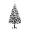 Artificial Christmas Tree with Flocked Snow,Decorative Christmas Trees,Holiday Decor Trees,The Halloween Tree,Thankful Tree,Extra Thick Branches,for Indoor,Outdoor Use,for Home,Office,Green 94.5" PVC view 1