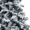 Artificial Christmas Tree with Flocked Snow,Decorative Christmas Trees,Holiday Decor Trees,The Halloween Tree,Thankful Tree,Extra Thick Branches,for Indoor,Outdoor Use,for Home,Office,Green 94.5" PVC view 4