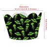 48Pcs Alien Cupcake Wrappers and Toppers Set Alien Cupcake Holders with Treat Picks Kit UFO Alien Themed Party Decorations Party Supplies for UFO FANS LOVERS Birthday view 2