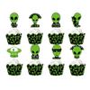 48Pcs Alien Cupcake Wrappers and Toppers Set Alien Cupcake Holders with Treat Picks Kit UFO Alien Themed Party Decorations Party Supplies for UFO FANS LOVERS Birthday view 3