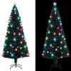 Artificial Christmas Tree with Stand/LED,Decorative Christmas Trees,Holiday Decor Trees,Thankful Tree,Light Up Tree, Change, for Indoor and Outdoor Use,Party,82.7" Fiber Optic view 2