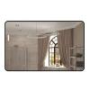 WORDFUN Metal Framed Bathroom MirrorWall Mounted MirrorVanity Makeup Mirror,Rounded Corner DesignSmooth and Does Not Hurt HandsMulti-Layer Protection,for Bathroom,Vanity,Living Room,Bedroom view 1