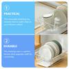 DOITOOL Drying Dish Rack Over Sink Dish Drying Rack Metal Bowl Drainer Basket Storage Holder view 2